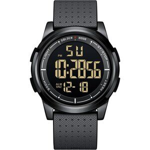 Ultra-Thin Minimalist Sports Waterproof Digital Watches Men with Wide-Angle
